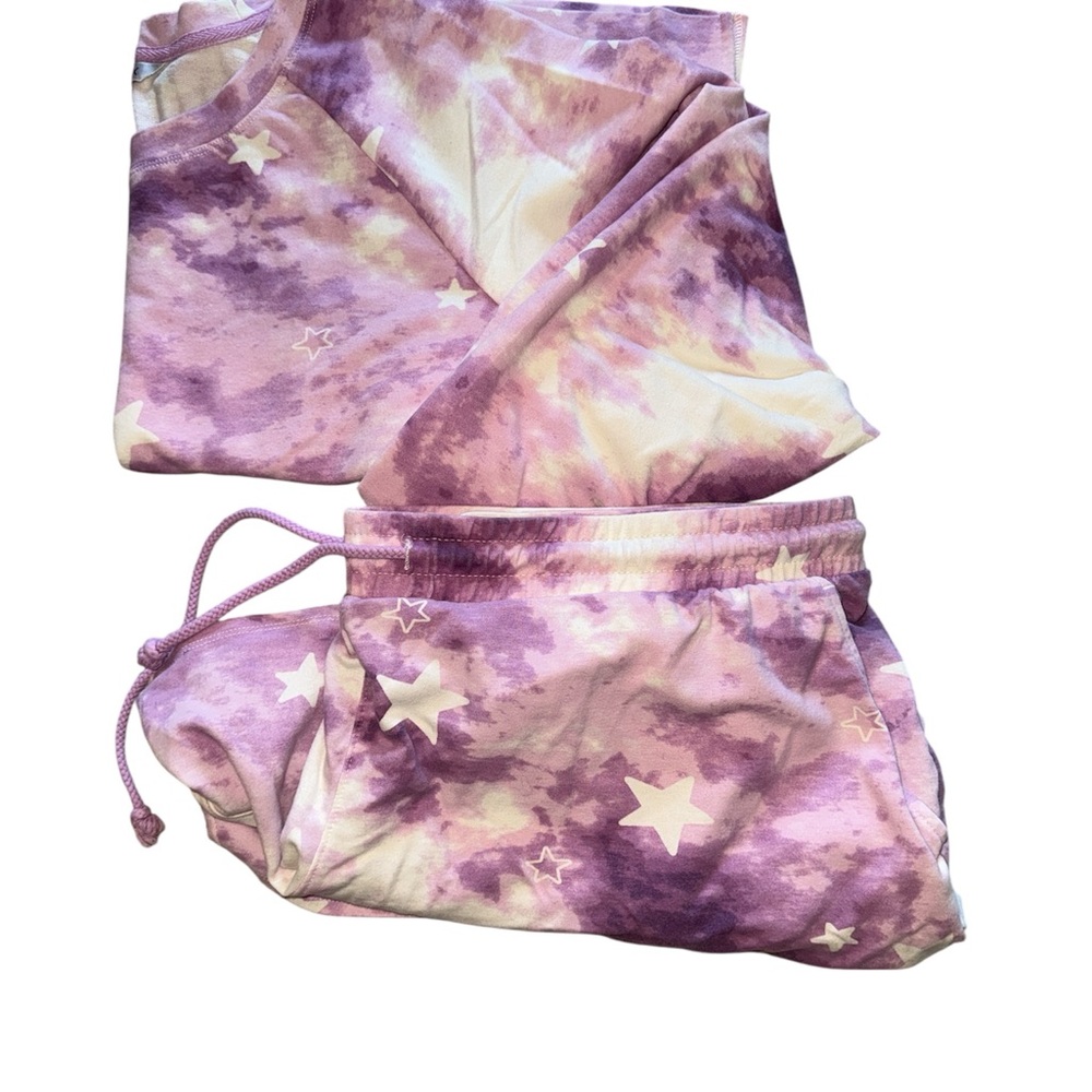 Wildfox Purple and White Tie-Dye and Stars Loungewear - Picture 5 of 11